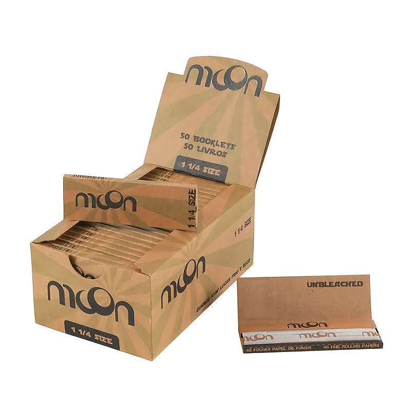 MOON Rolling Paper 50 Packs 1 1/4 Size