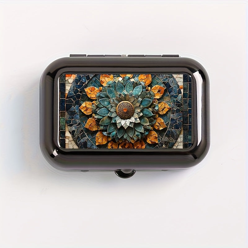 {1pc} Leopard Print Portable Metal Ashtray