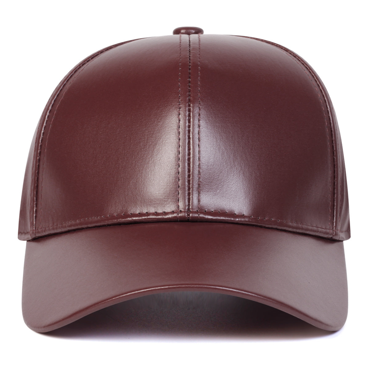 Faux Leather Baseball Cap