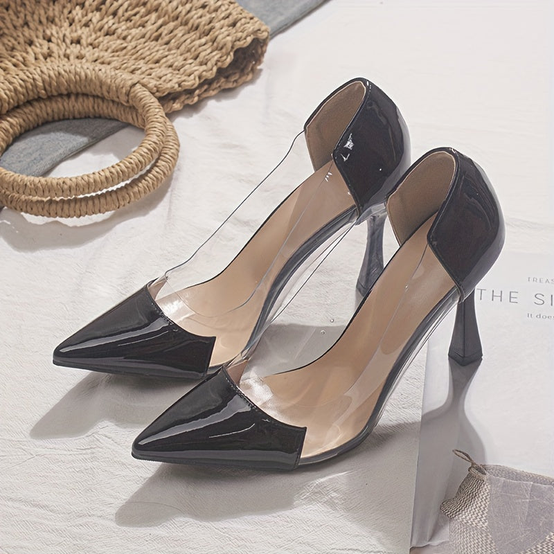 Pointed-Toe Stiletto High-Heel Shoes