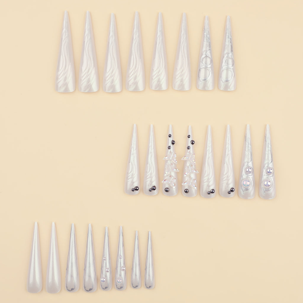 Shimmery Press On Nails