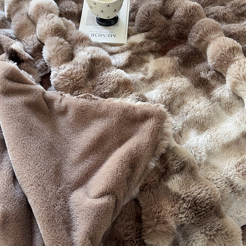 Faux Rabbit Fur Blanket
