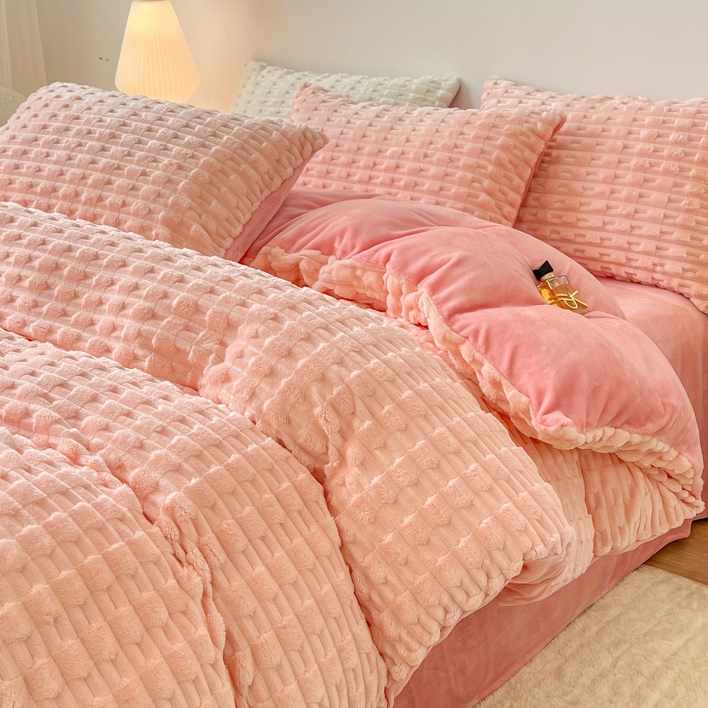 Solid Color Warm Duvet Cover Set