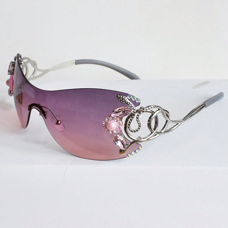 Frameless One-Piece Sunglasses