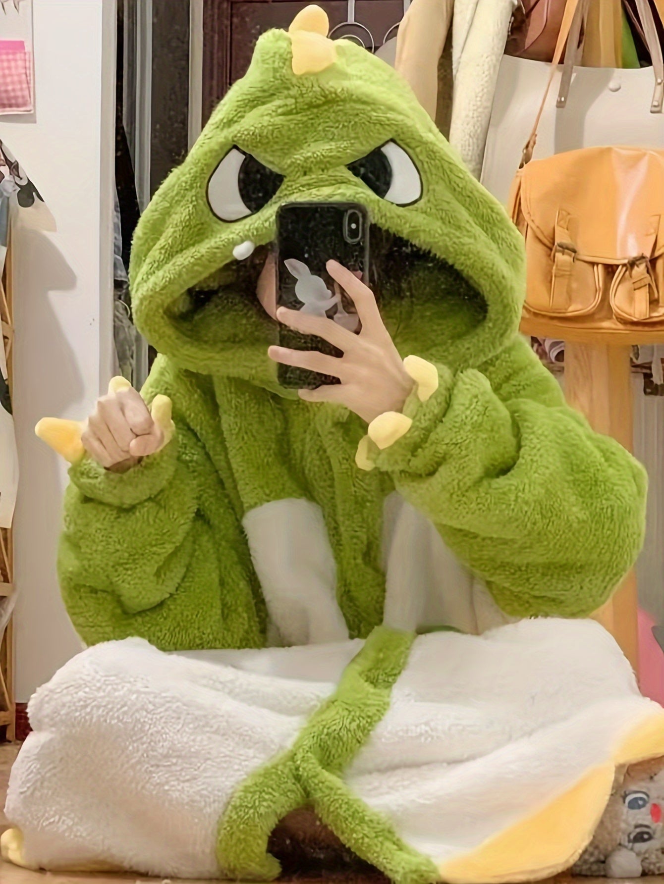 Dinosaur Fleece Robe