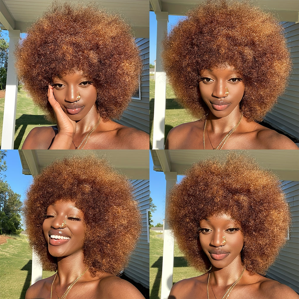 Large Bouncy Afro Kinky Curly Wig