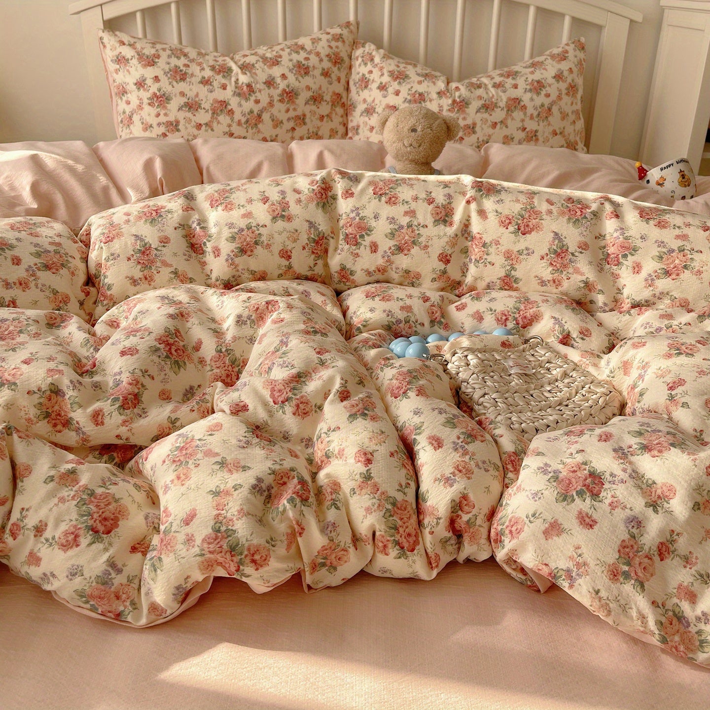 Rose Floral Bedding Set