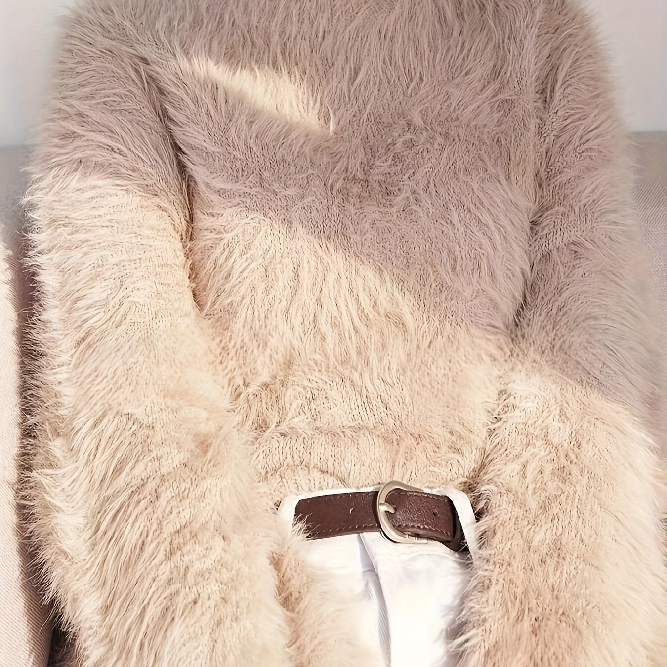 Faux Fur Mink-like Pullover Sweater