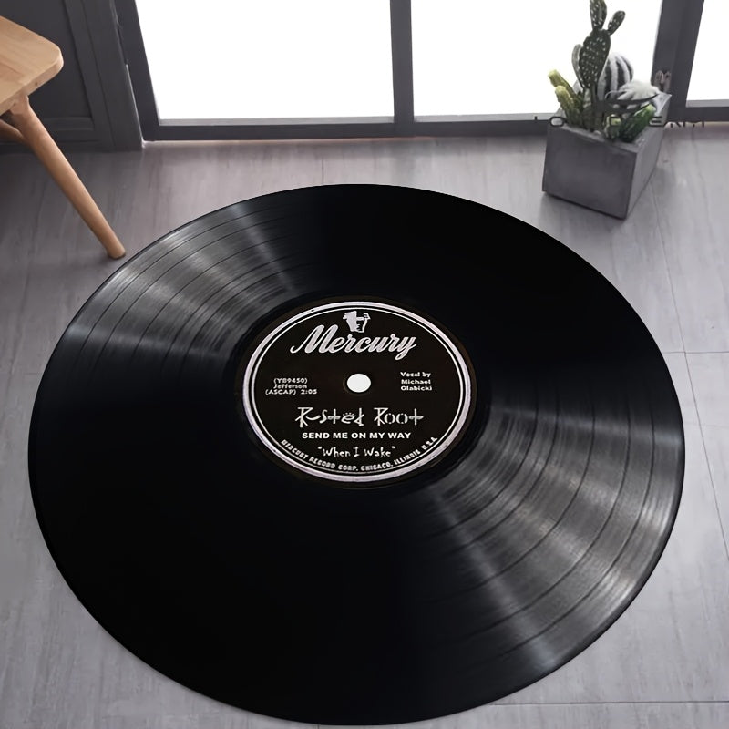 Vintage Mercury Vinyl Record Area Mat