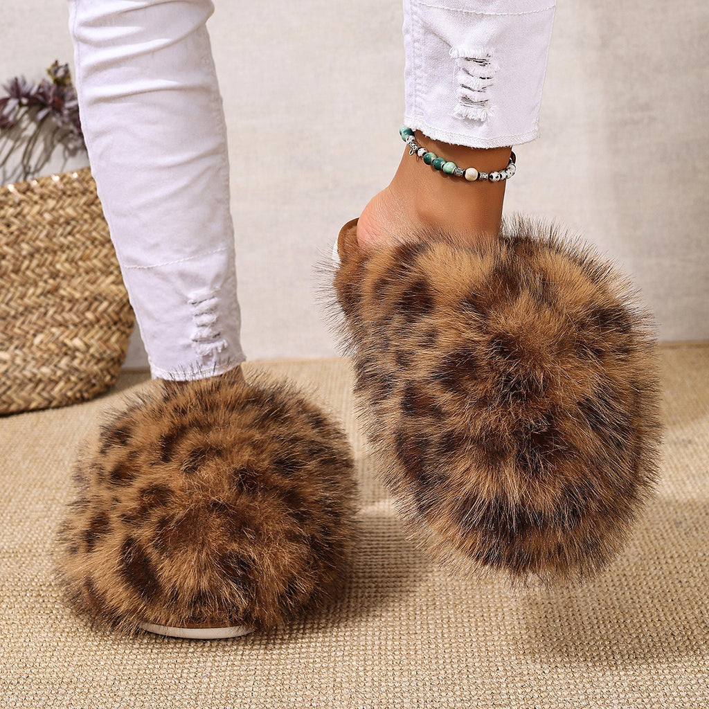 Cozy Leopard Slippers