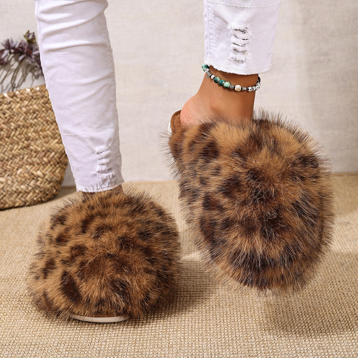 Cozy Leopard Slippers