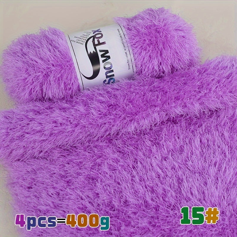 400g Lash Yarn Artificial Fur Fleece Yarn
