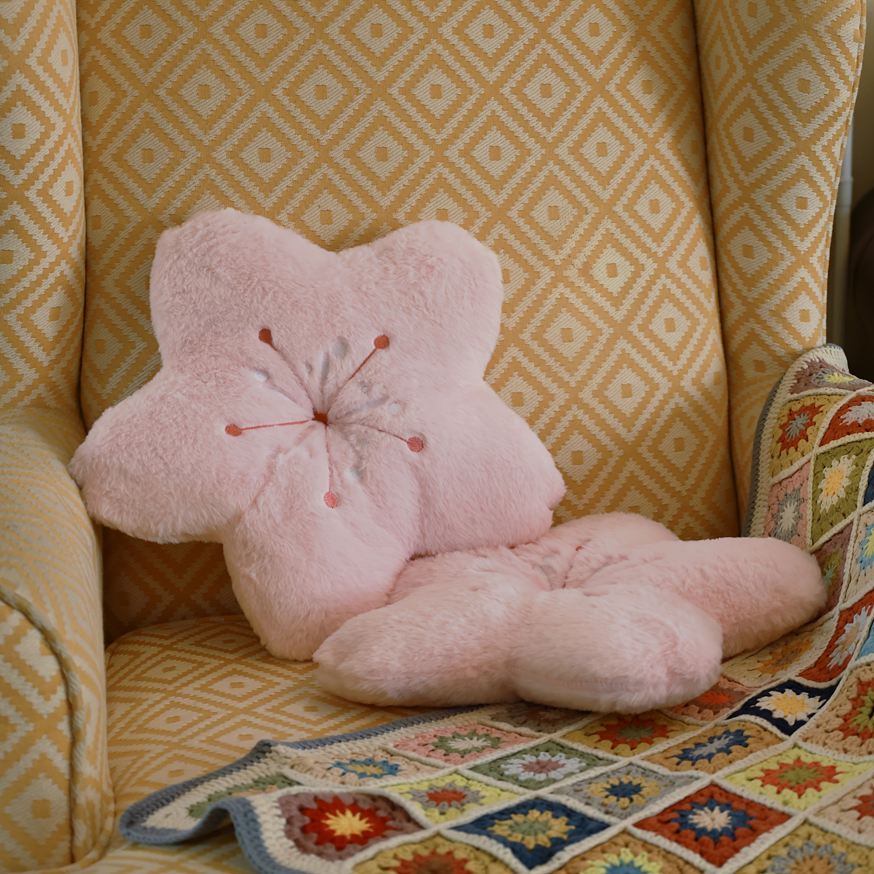 Cherry Blossom Plush Pillow