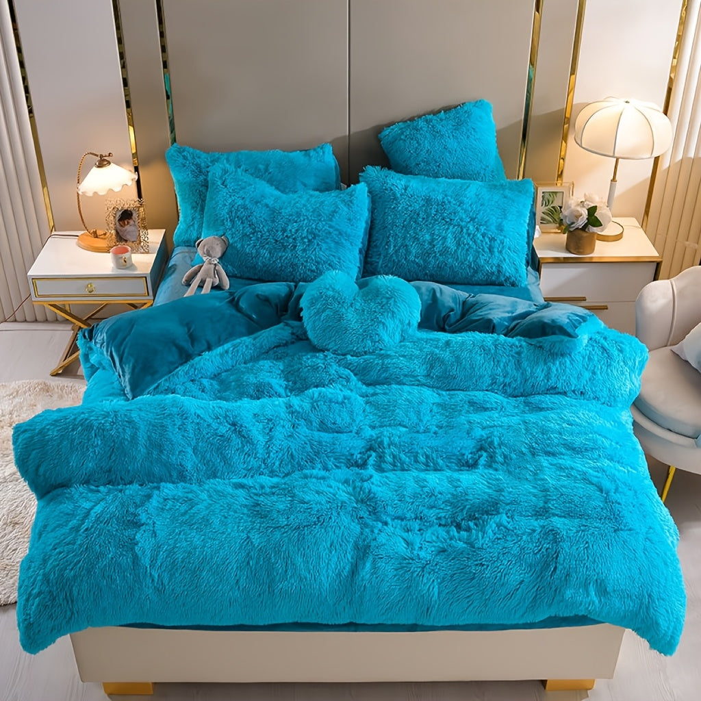 {3/4pcs} Faux Down Comforter Set