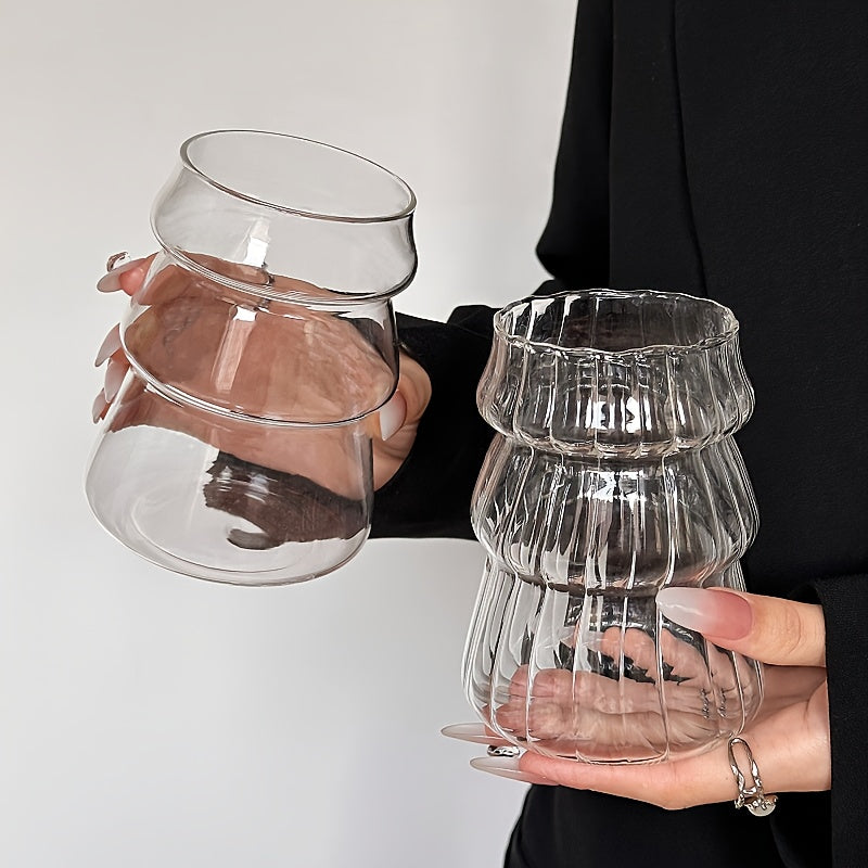 500ml/16.9oz transparent glass coffee cup