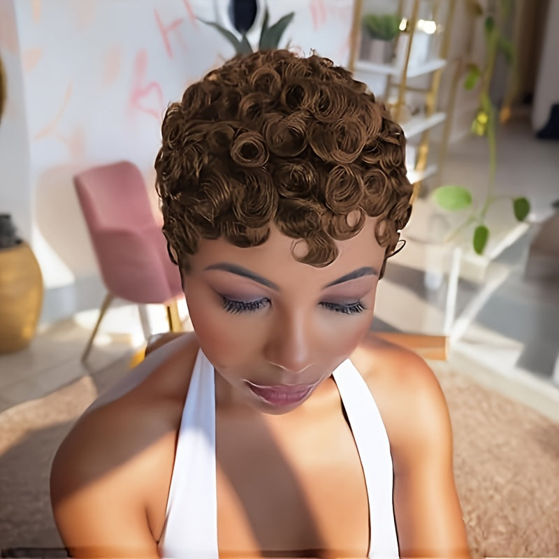 Pixie Cut Human Hair Wig