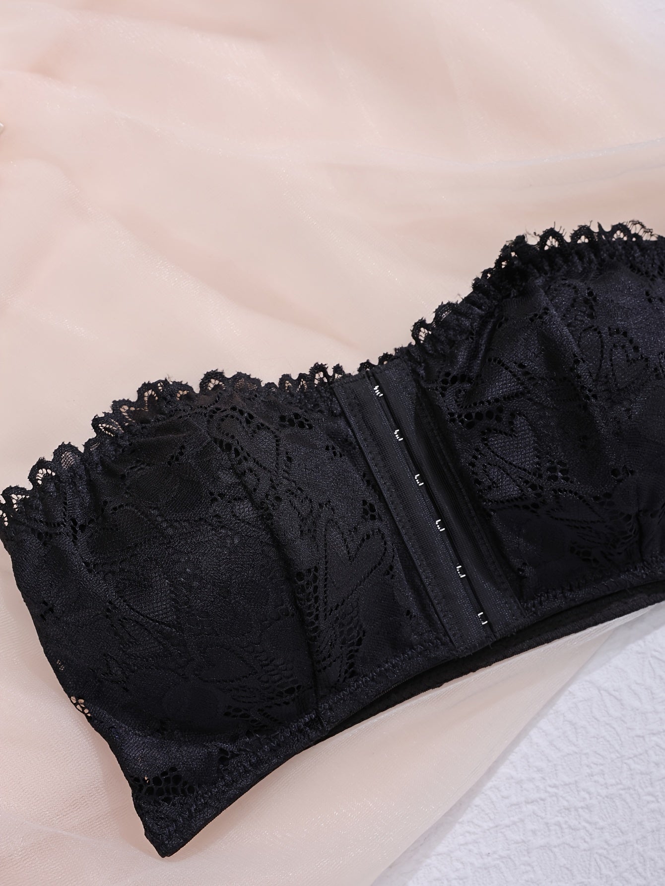 Lace Strapless Bras with Front Closure {2pcs}