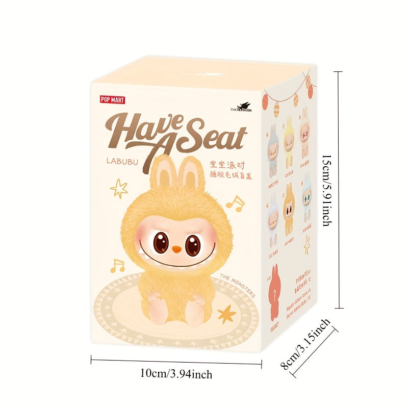 1/2/6pcs POP MART LABUBU 2.0 Sitting Party Series Vinyl Plush