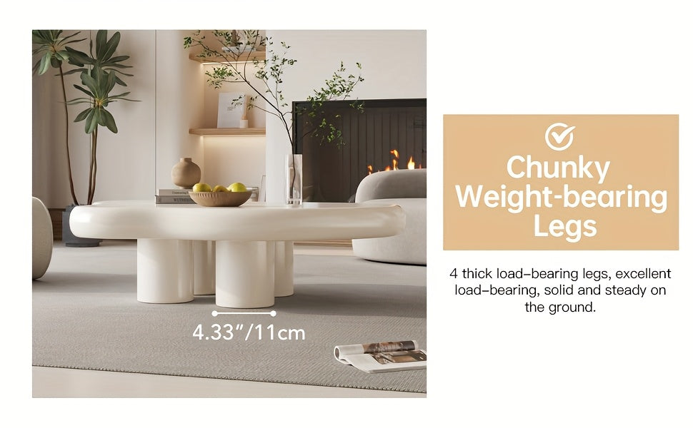 Modern White Cloud Tea Table