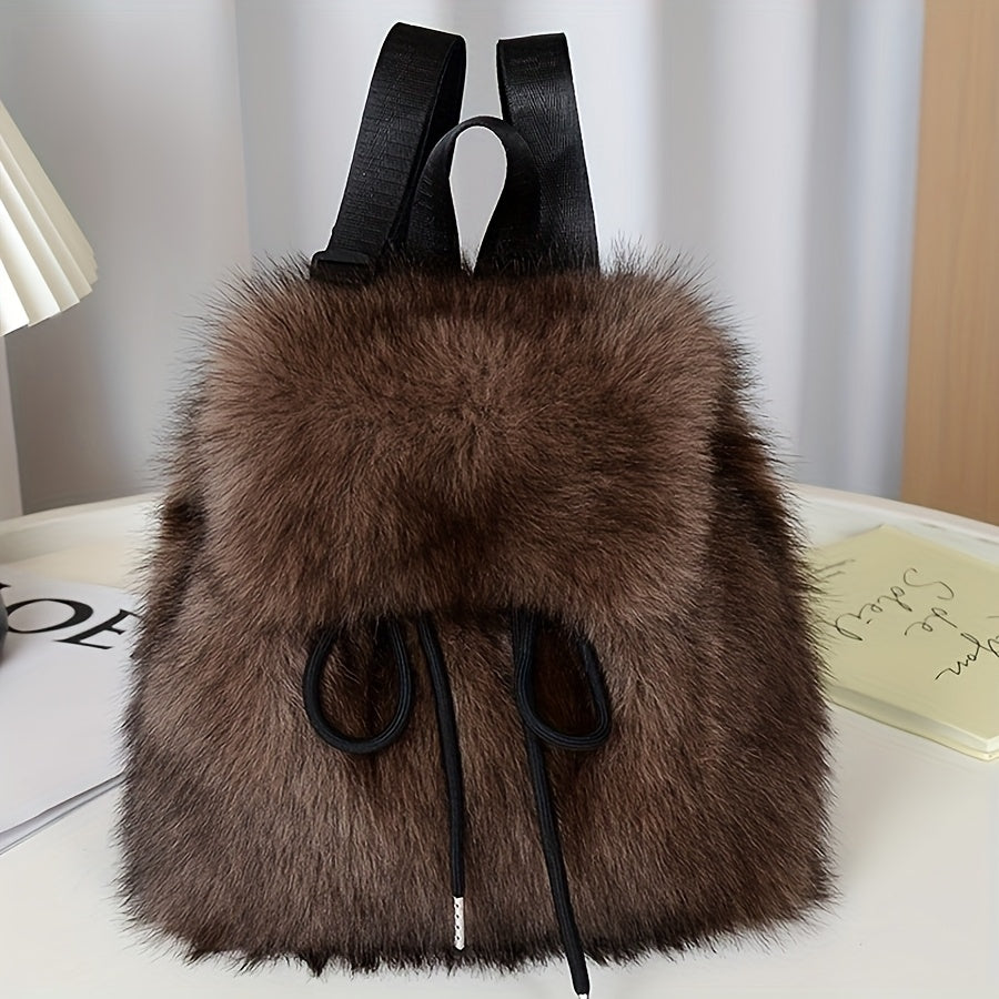 {1pc} Faux Fur Backpack