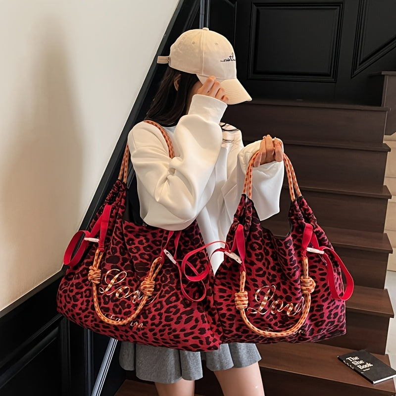 Leopard Print Crossbody Bag