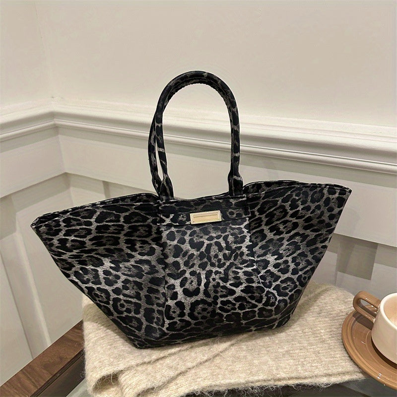 Leopard Print Tote Bag