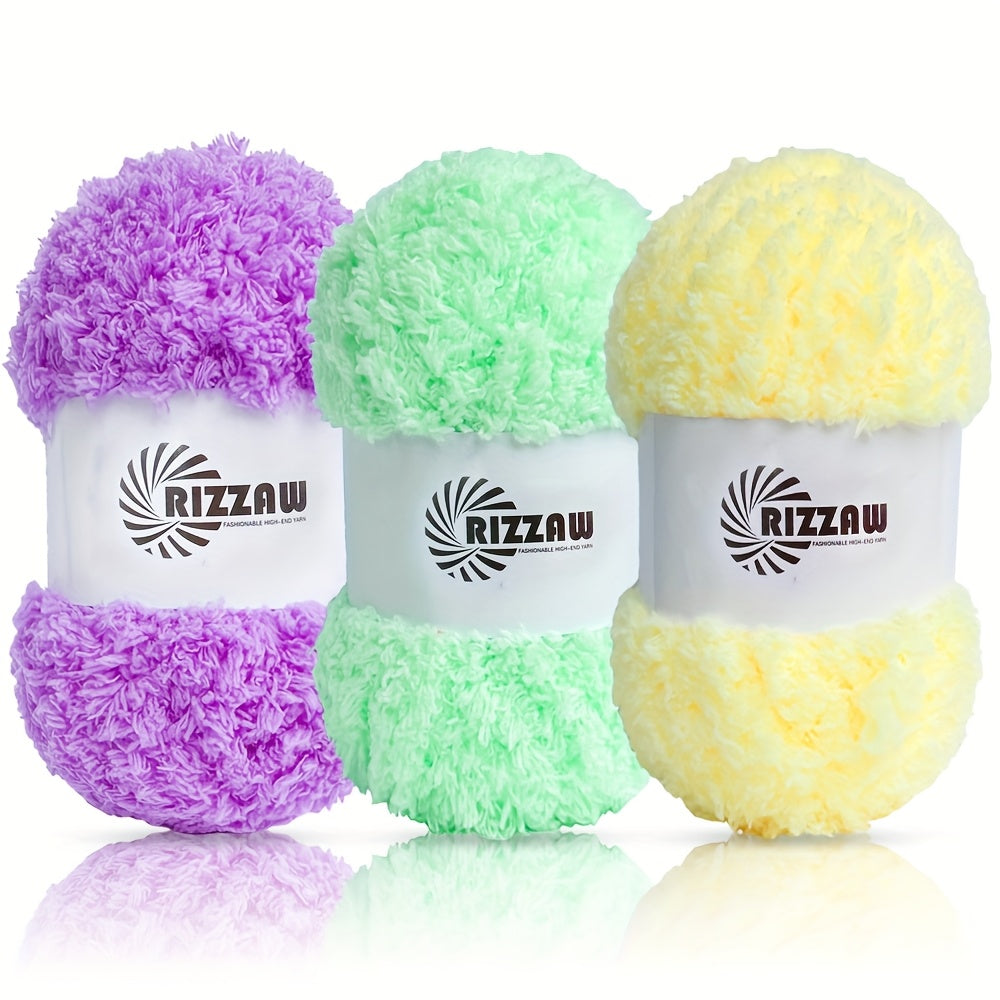 {3-Pack} Coral Fleece Soft Yarn