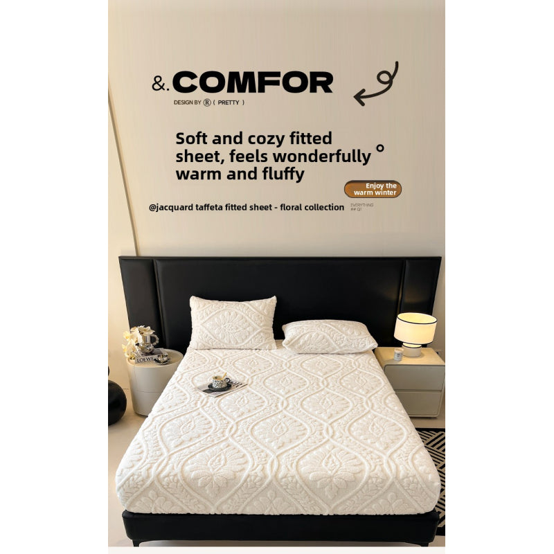 Jacquard Velvet Fitted Sheet