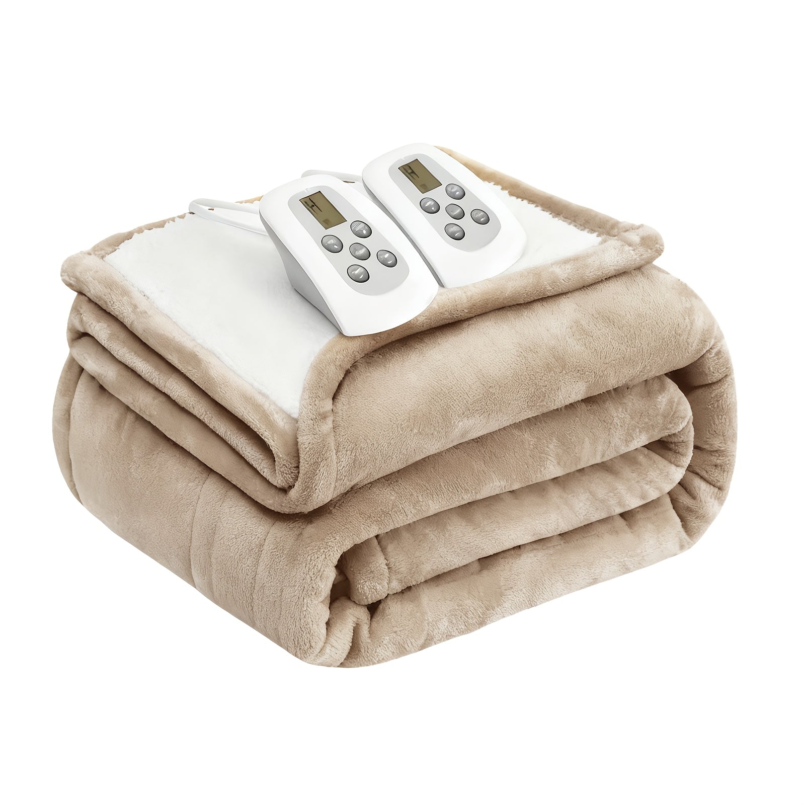 50"x60" Electric Heated Throw Blanket with Remote Control & One-Touch Operation
