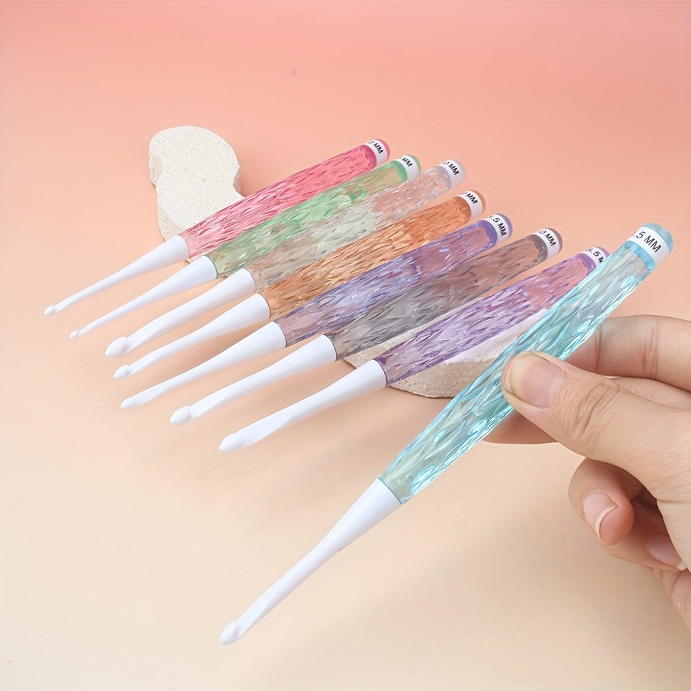 8pcs Candy-Colored Crochet Hook Set