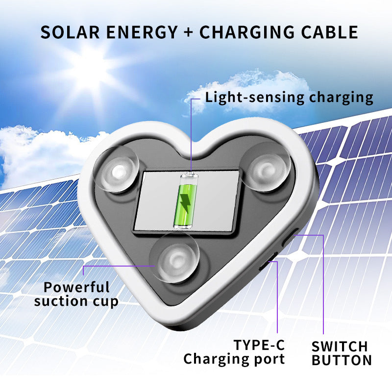 {2pcs} Car Interior Neon Heart Lights