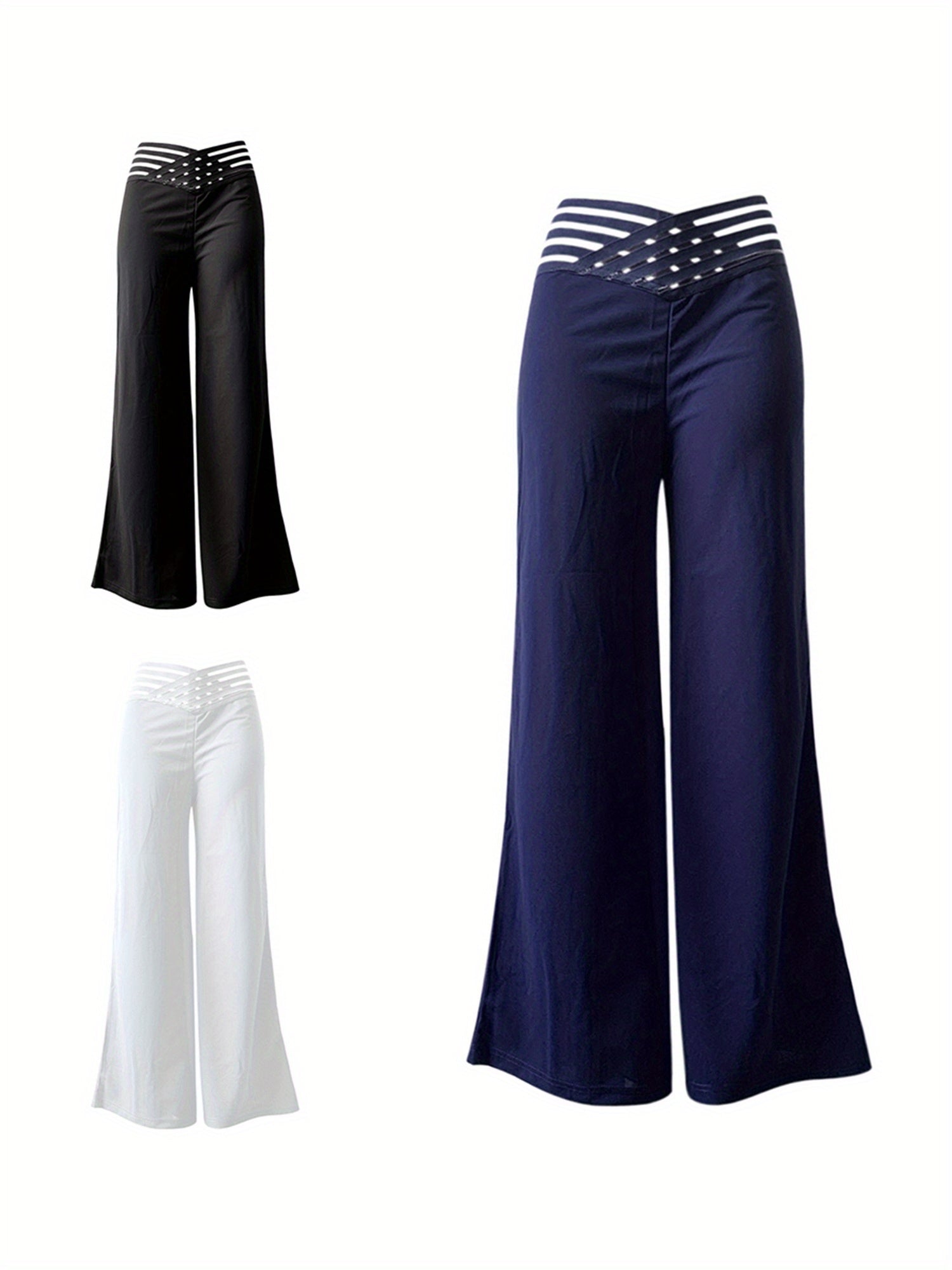 High-Waisted Wide Leg Pants