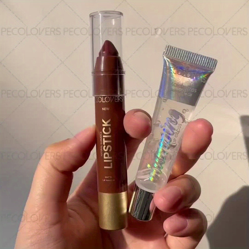 {2pcs} Moisturizing Lip Gloss & Lip Liner