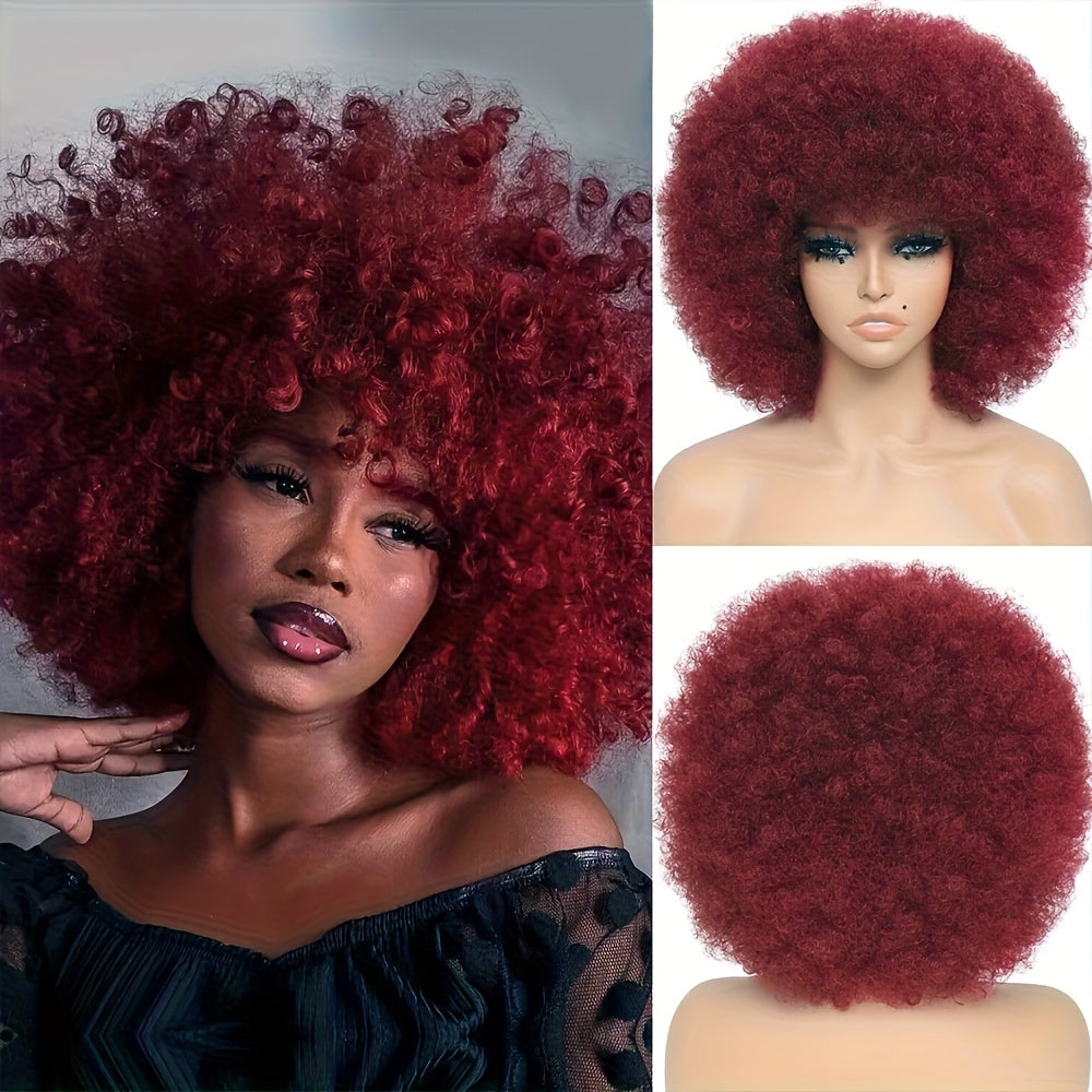 Large Bouncy Afro Kinky Curly Wig
