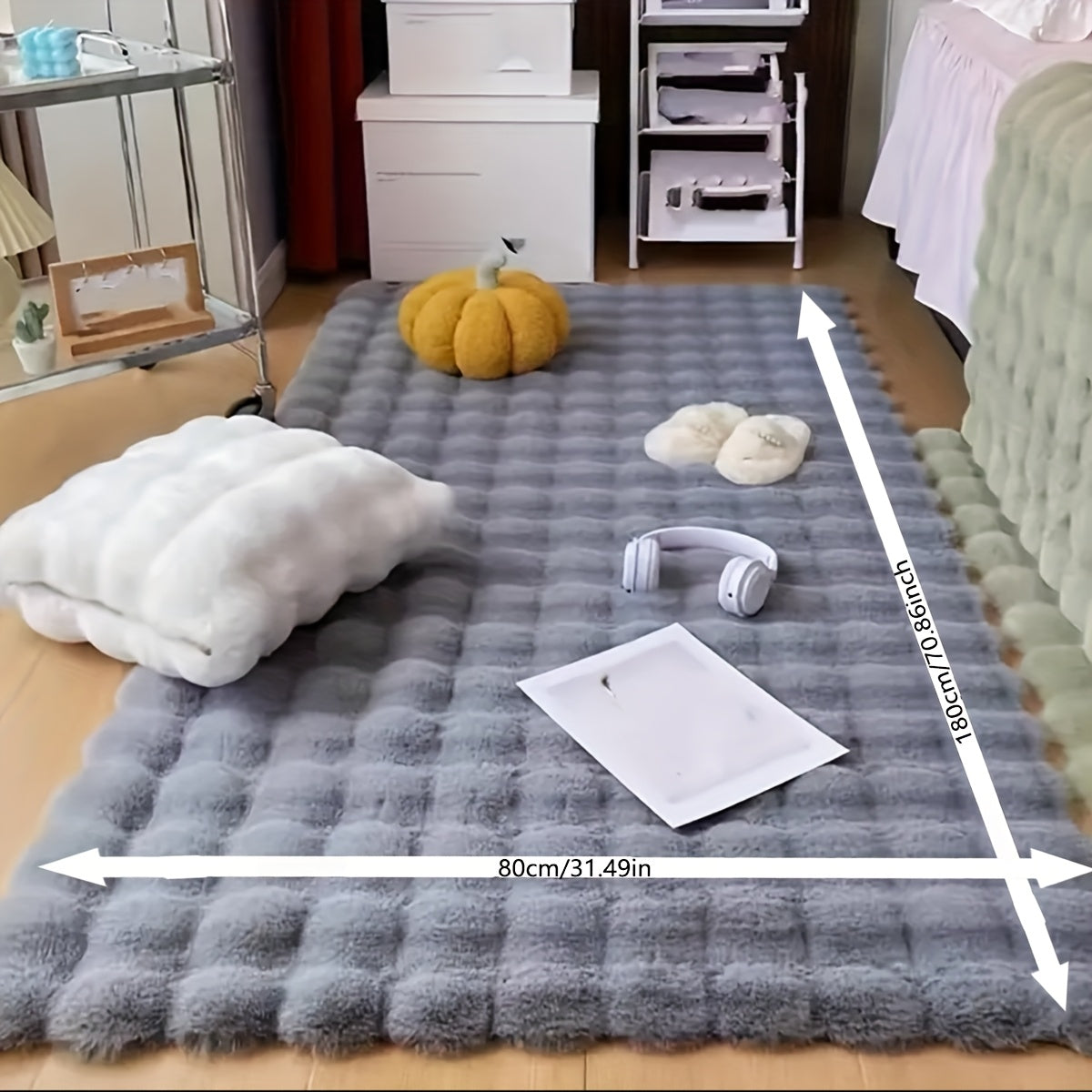 Bubble Velvet Area Mat