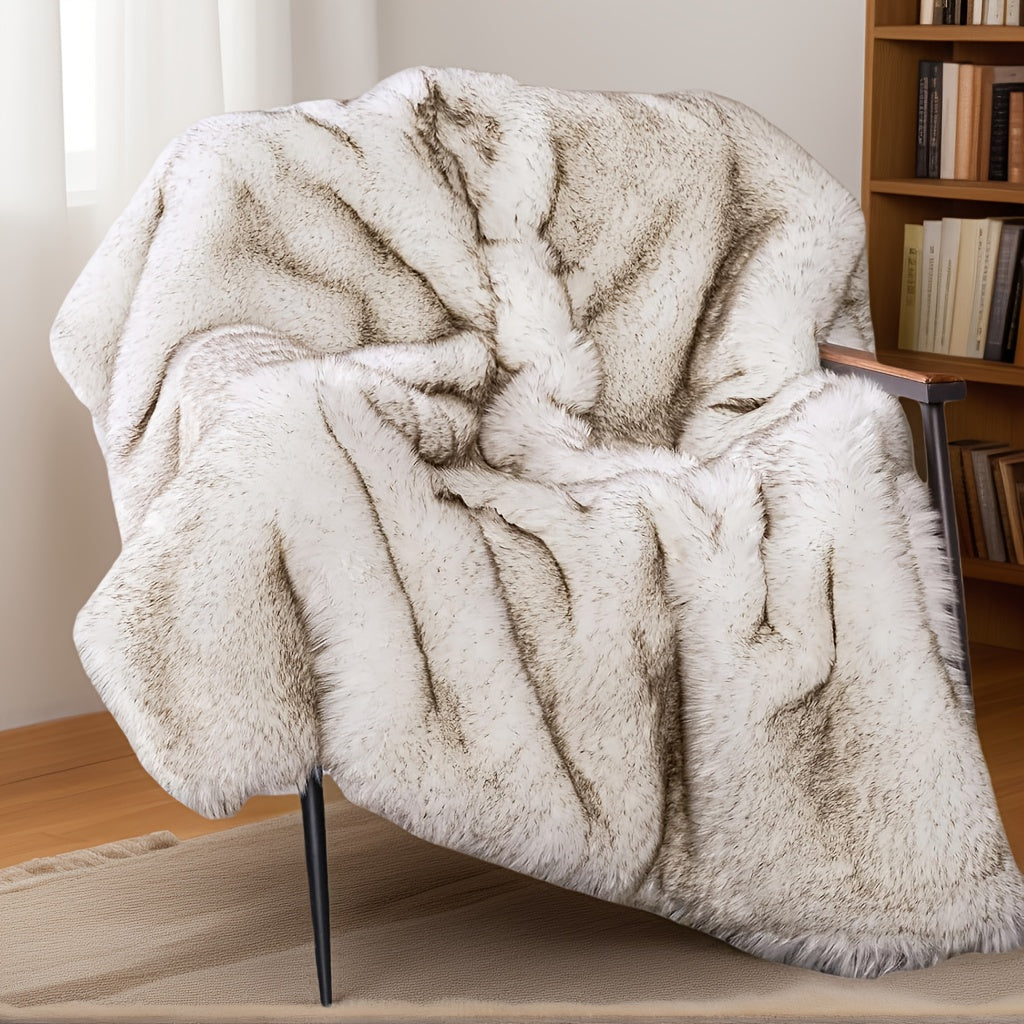 Reversible Faux Fur Blanket