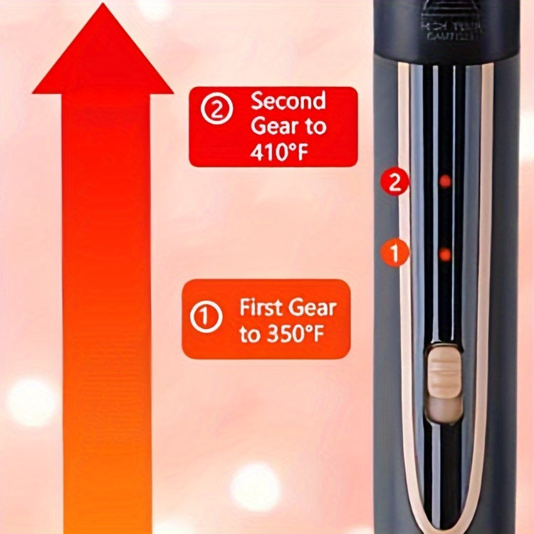 Hair Curling Wand 5in 1 Hair Curlers Iron Set 0.4" - 1.25" with 5 Ceramic Interchangeable Barrel