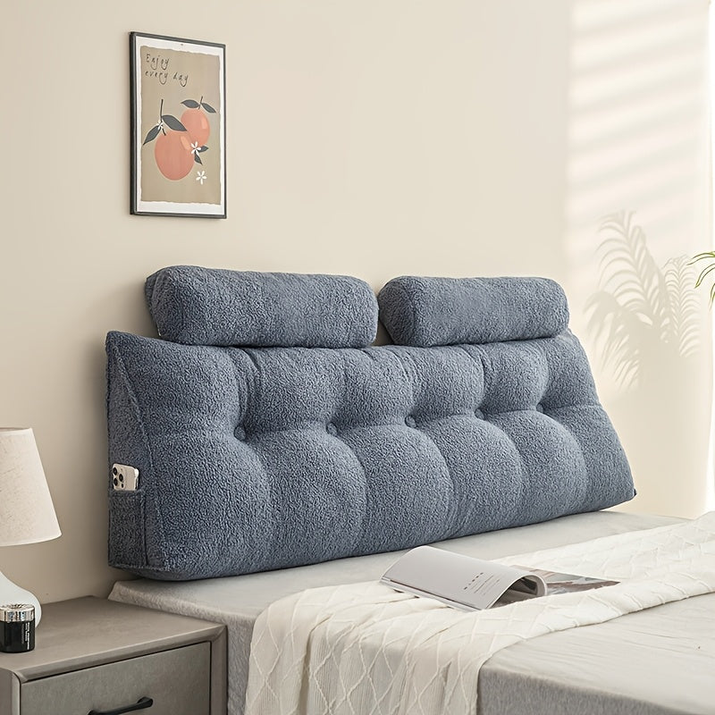 Teddy Fleece Triangular Headboard Cushion