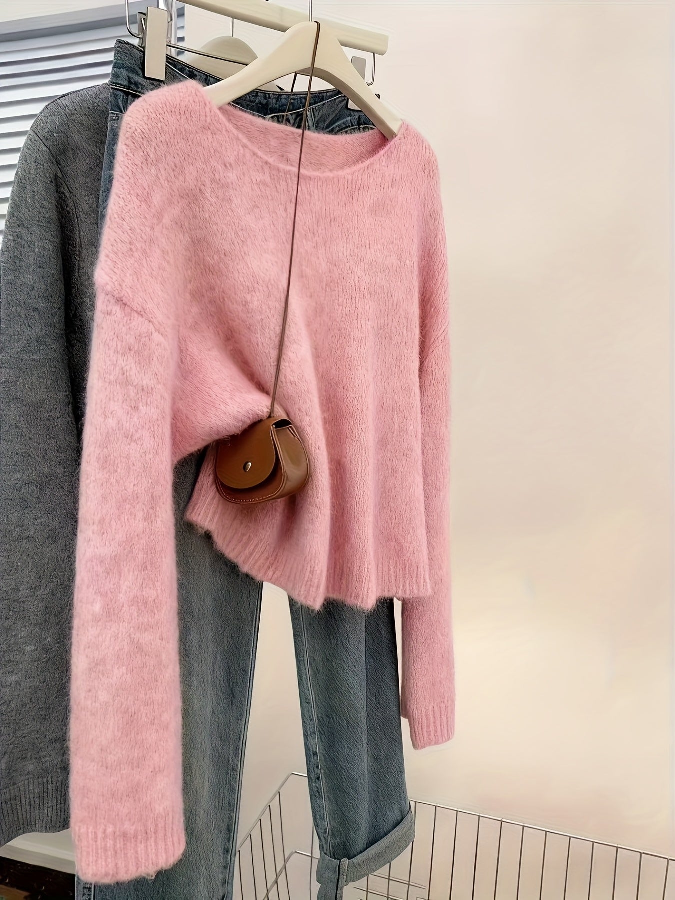 2025 New Christmas Casual Versatile Pullover Soft Short Sweater for Women Autumn Winter Base Layer