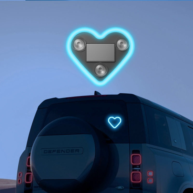 {2pcs} Car Interior Neon Heart Lights