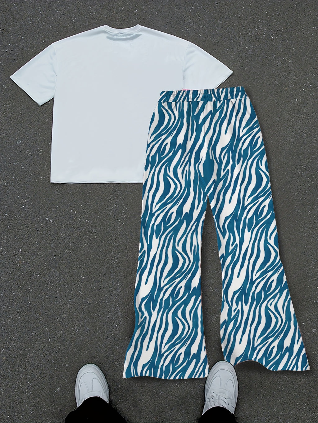 Short-Sleeved T-Shirt and Long Pants Set