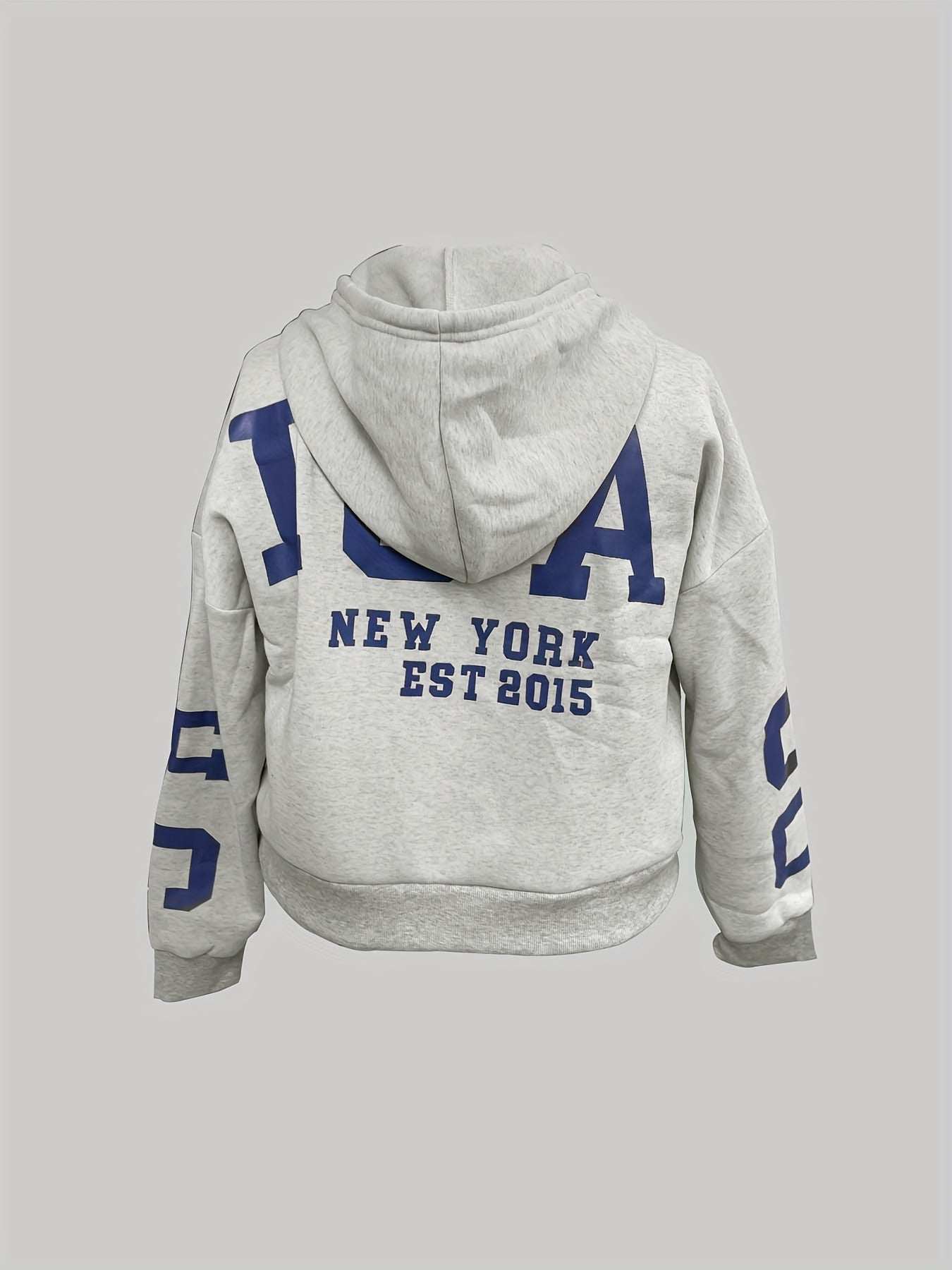 Oversized Letter Graphic Hoodie