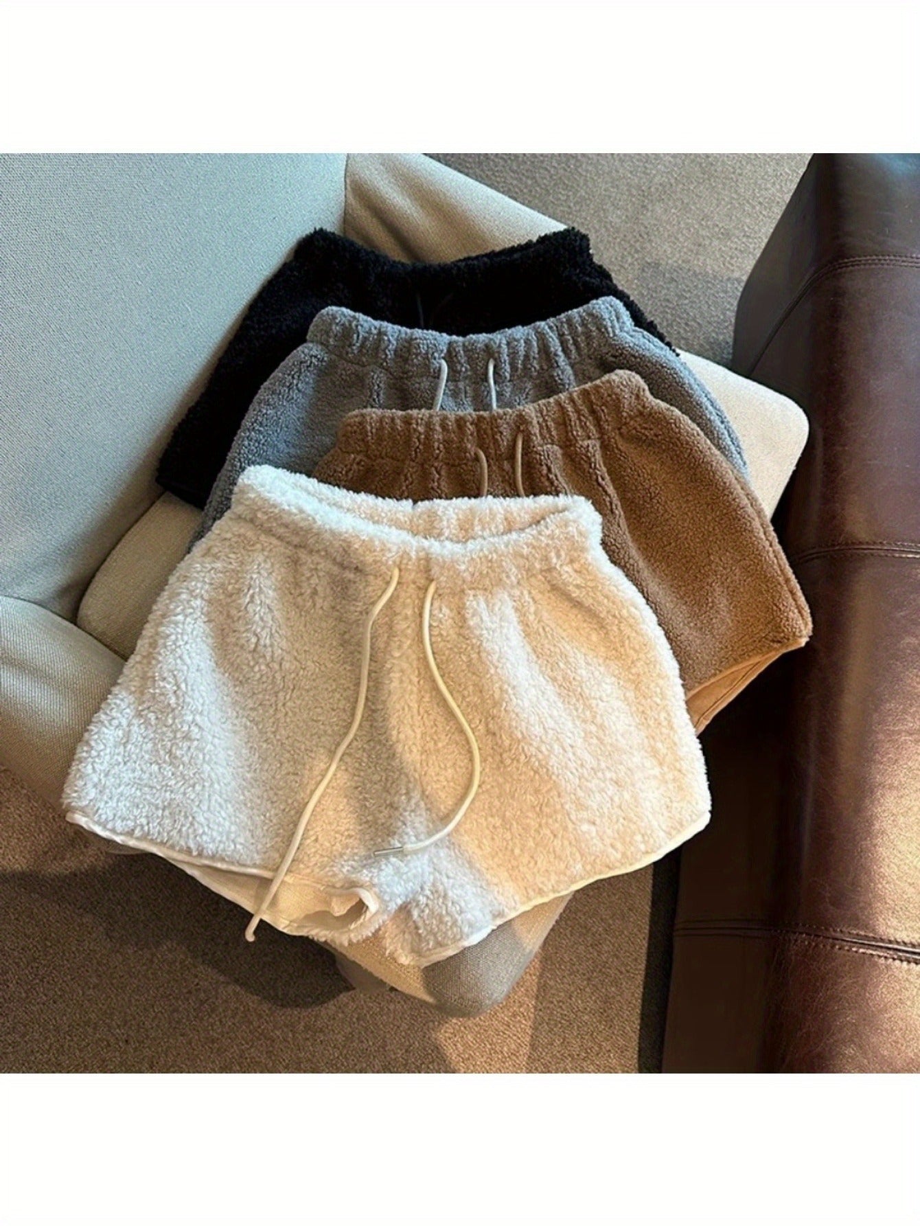 Retro Lamb Fleece Shorts