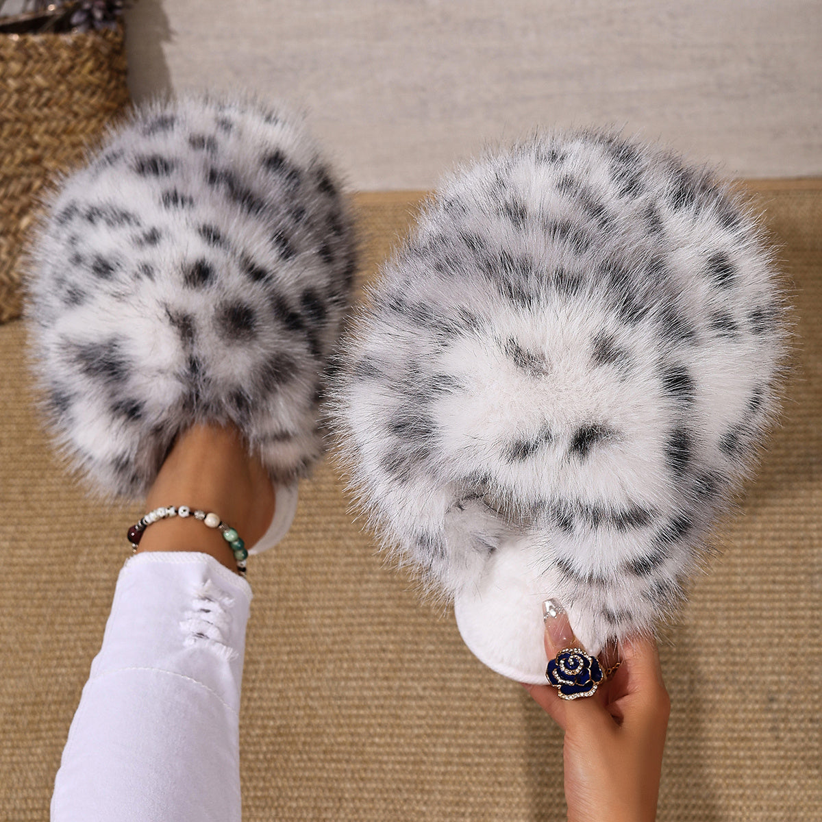 Cozy Leopard Slippers