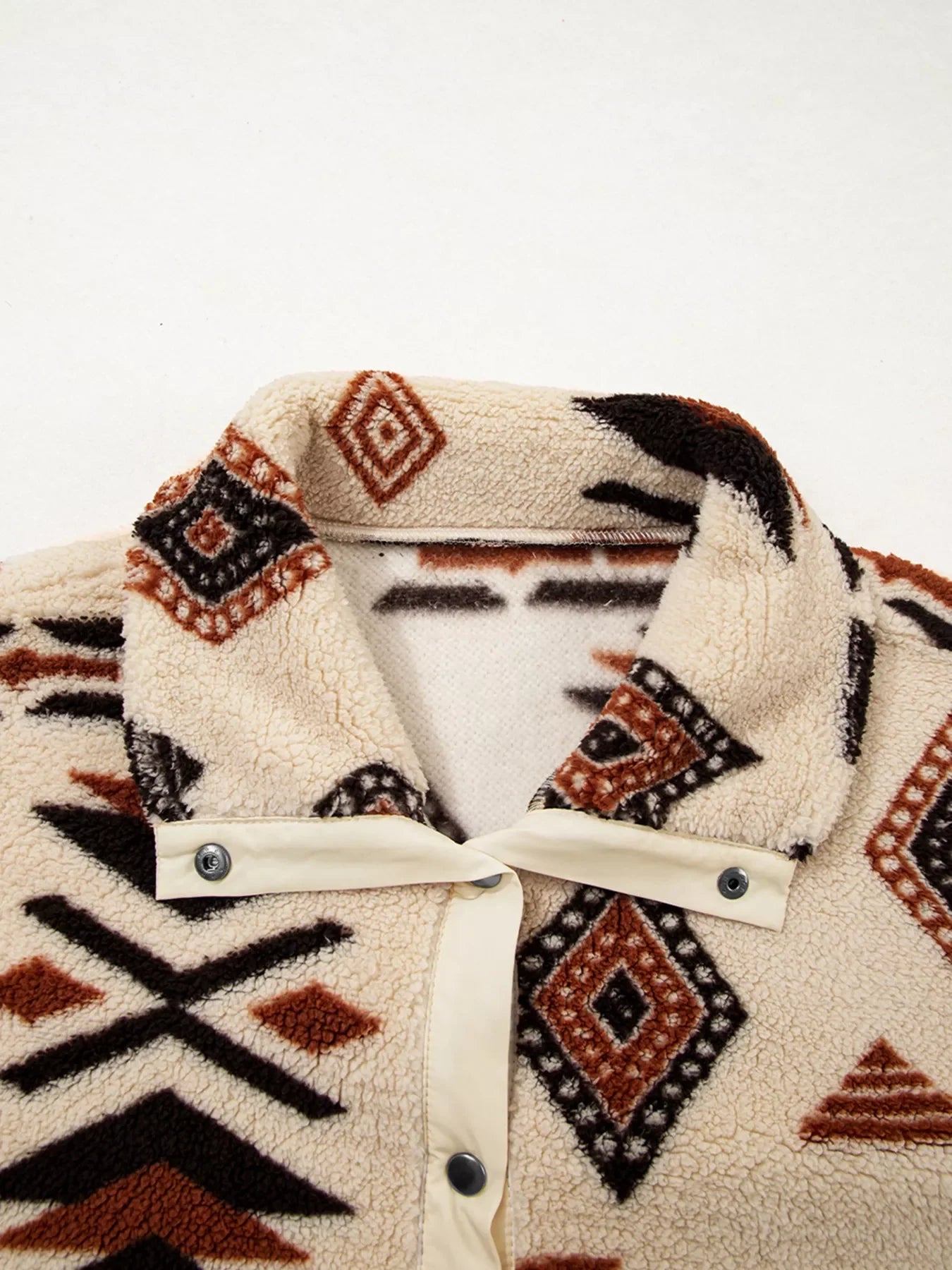 Western Aztec Half Zip Plush Sweatshirt