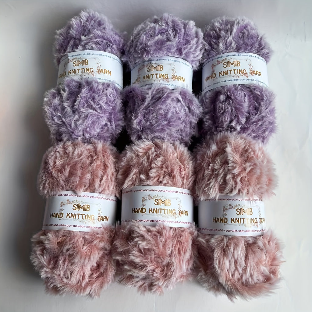 Fake Cozy Mink Fur Recycle Yarn