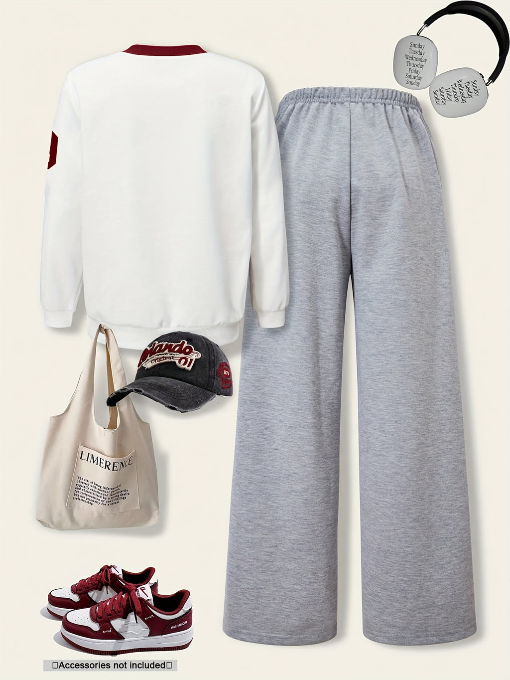 Los Angeles 79 Letter & Number Print Top and Pants Set