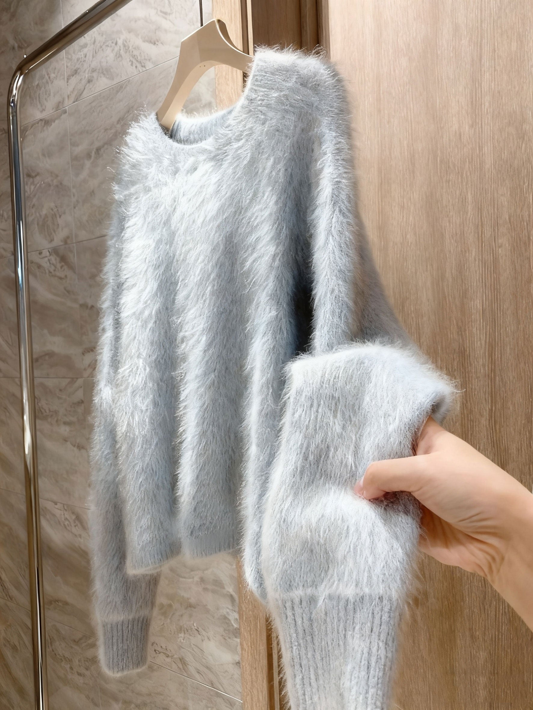 Faux Fur Sweater
