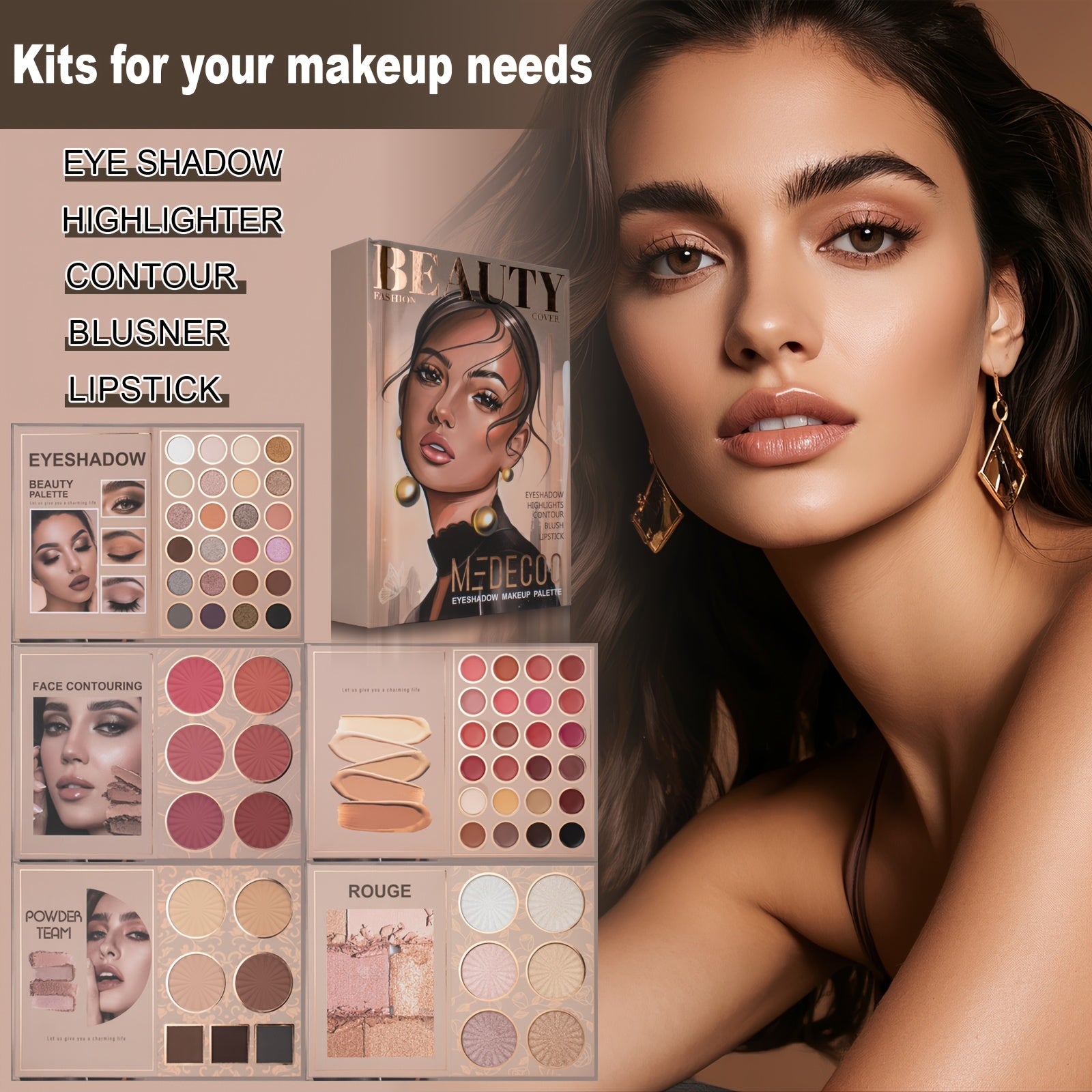 This Multi - Functional Book - Style Makeup Palette