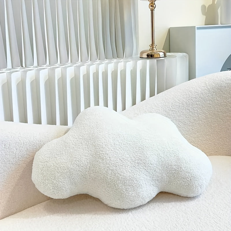 Extra-Soft Plush Cloud-Shaped Throw Pillow